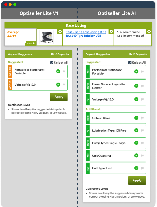 Image showing improvements